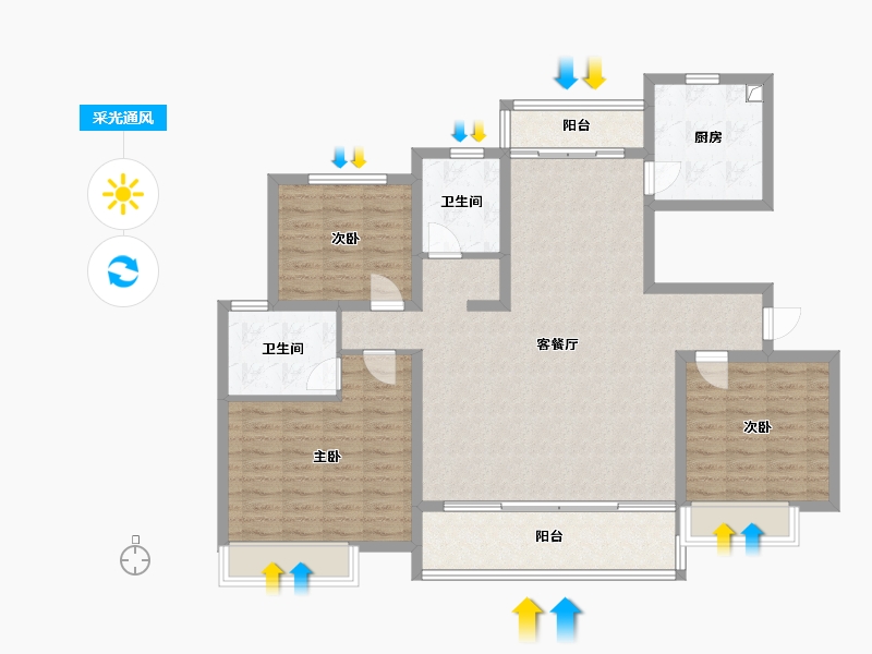 河南省-商丘市-九如府-115.00-户型库-采光通风