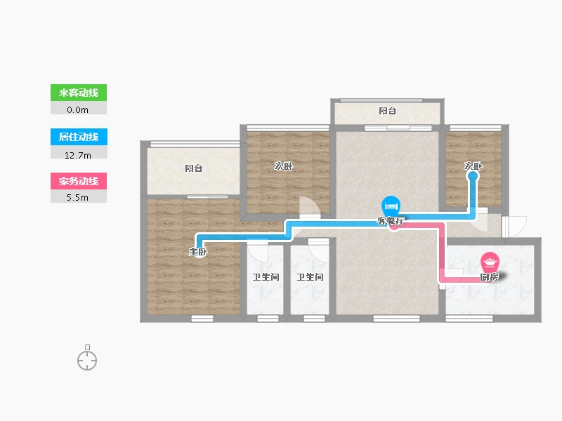 广东省-广州市-祈福新邨-94.15-户型库-动静线