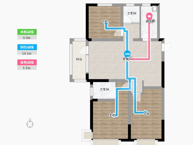 山东省-济宁市-尚原著-95.26-户型库-动静线