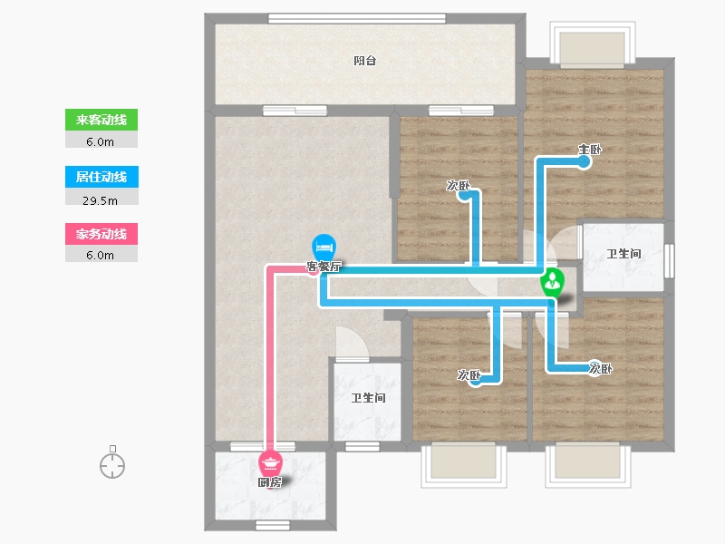 福建省-三明市-宜和佳苑-99.70-户型库-动静线