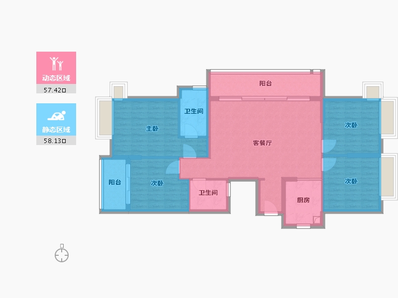 福建省-三明市-城投广场-109.02-户型库-动静分区