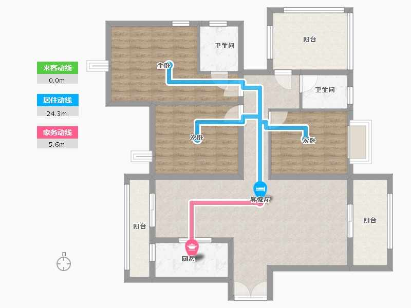 广西壮族自治区-南宁市-大都悦园-98.25-户型库-动静线