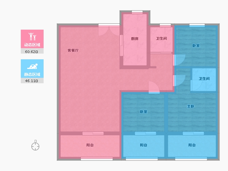 甘肃省-临夏回族自治州-河州学府-94.90-户型库-动静分区