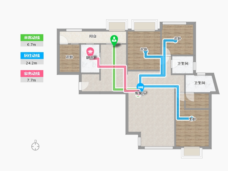 福建省-厦门市-嘉盛豪园-120.00-户型库-动静线