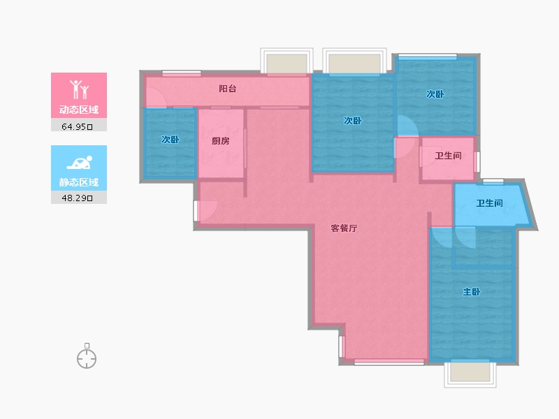 福建省-厦门市-嘉盛豪园-120.00-户型库-动静分区