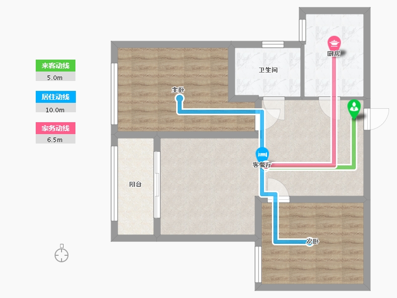 河北省-石家庄市-正基九宸-75.04-户型库-动静线