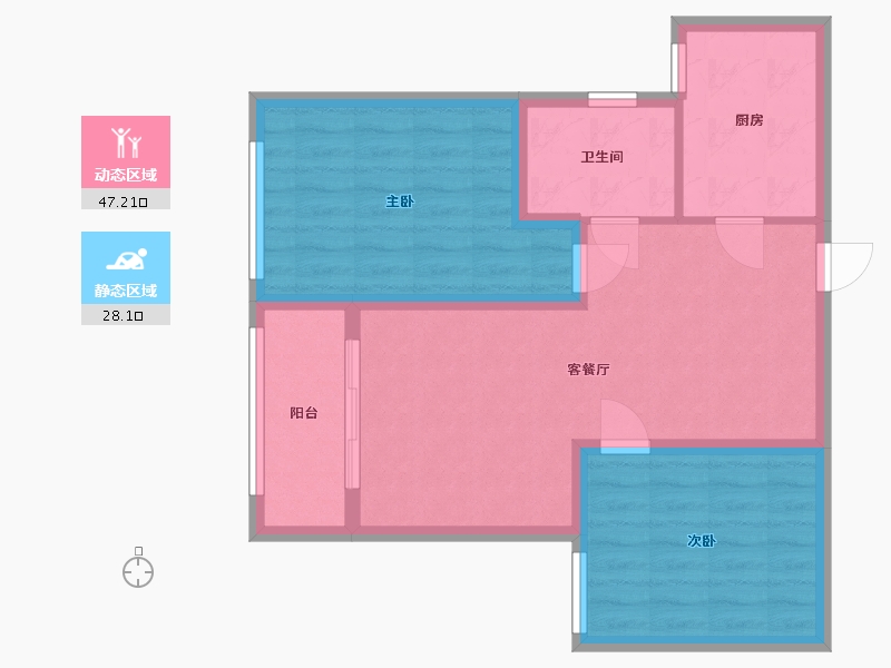 河北省-石家庄市-正基九宸-75.04-户型库-动静分区