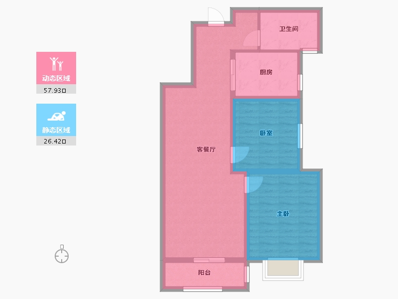 云南省-曲靖市-罗平县金花玉湖旅游文化小镇-69.02-户型库-动静分区