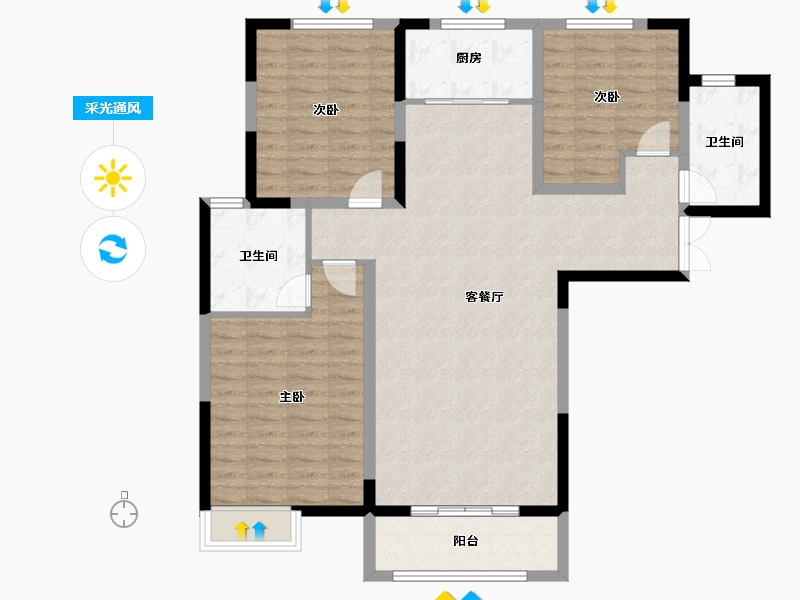 河南省-郑州市-豫森城大孟砦城中村改造项目F-01地块-112.00-户型库-采光通风