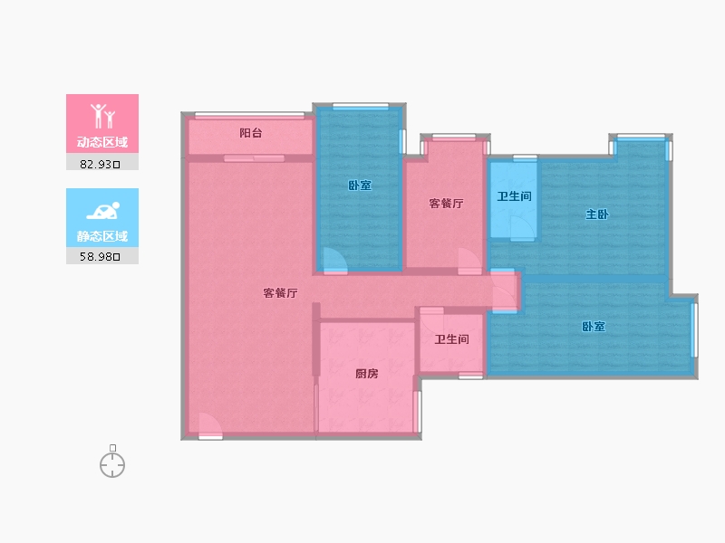 广东省-珠海市-润城-110.59-户型库-动静分区