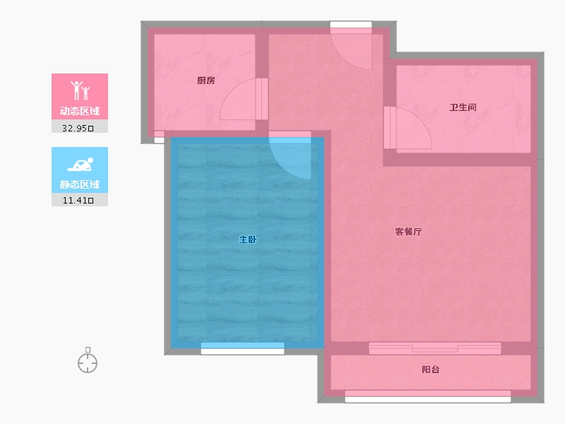 辽宁省-沈阳市-麓林春语-38.40-户型库-动静分区