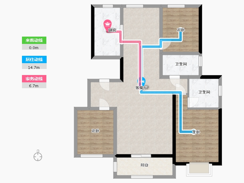 山西省-运城市-承丰和园-115.00-户型库-动静线