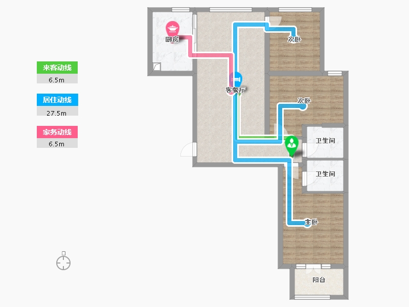 河北省-邯郸市-建安锦城-90.80-户型库-动静线