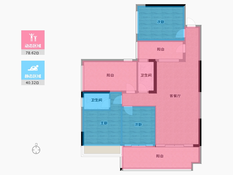 广西壮族自治区-河池市-豪门时代-121.60-户型库-动静分区