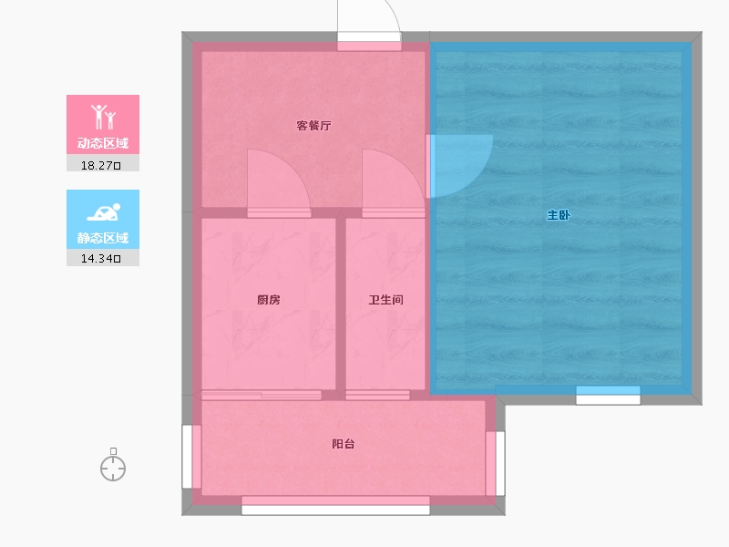 河北省-石家庄市-市政宿舍-28.34-户型库-动静分区