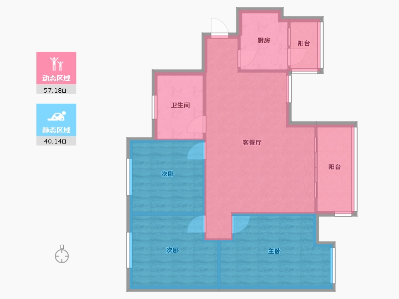 四川省-成都市-军安卫士花园-84.10-户型库-动静分区