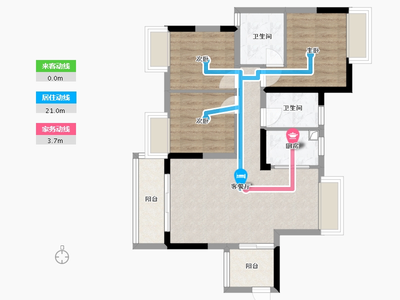 广西壮族自治区-梧州市-金湖湾-71.41-户型库-动静线