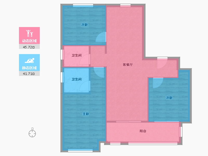 浙江省-宁波市-栖湖尚府-79.02-户型库-动静分区