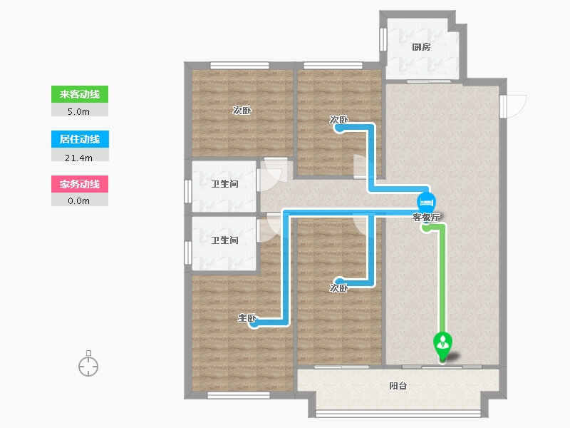 浙江省-温州市-横渎绣苑-157.40-户型库-动静线