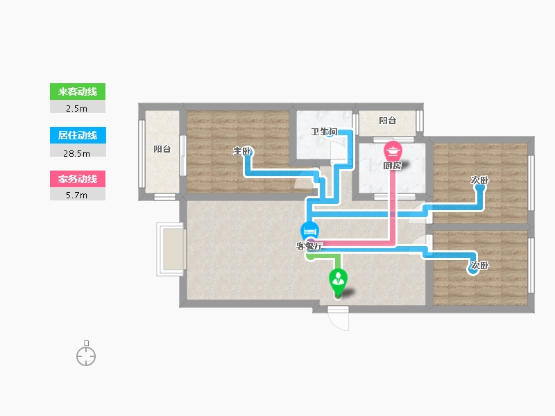 河北省-石家庄市-永邦天汇-90.76-户型库-动静线