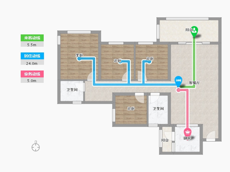 四川省-乐山市-十里江湾-106.00-户型库-动静线