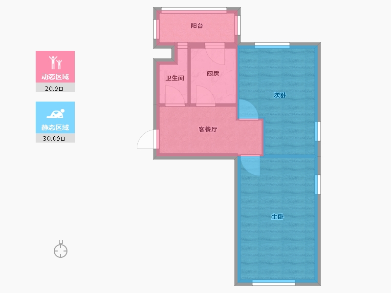 天津-天津市-云山里-45.92-户型库-动静分区