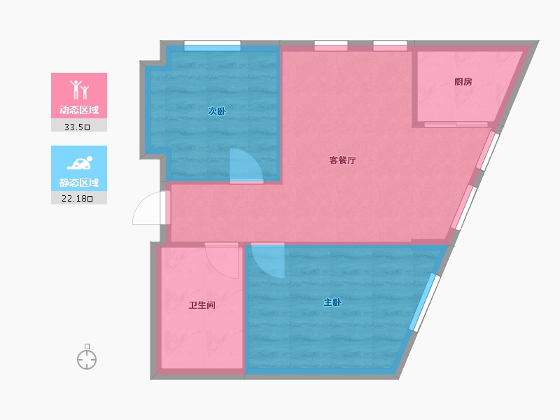 天津-天津市-城市之光月光园-56.00-户型库-动静分区