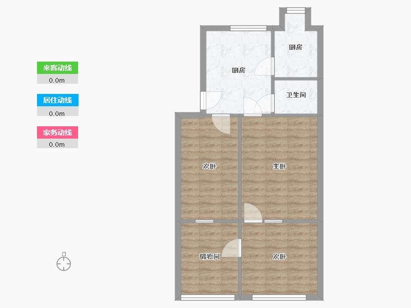 江苏省-常州市-兰翔新村-45.98-户型库-动静线