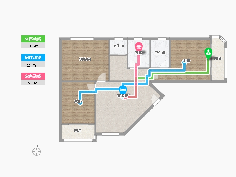 湖北省-武汉市-常青花园四小区-93.13-户型库-动静线