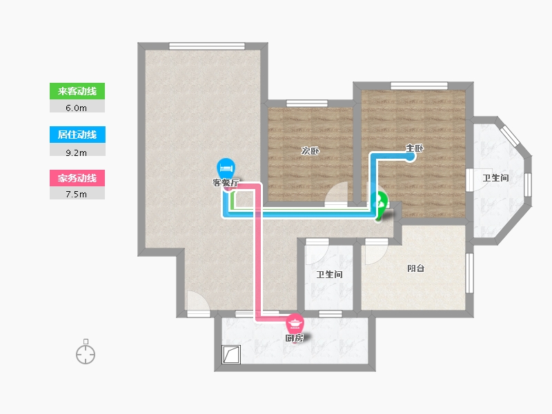 广东省-广州市-华南碧桂园-91.20-户型库-动静线