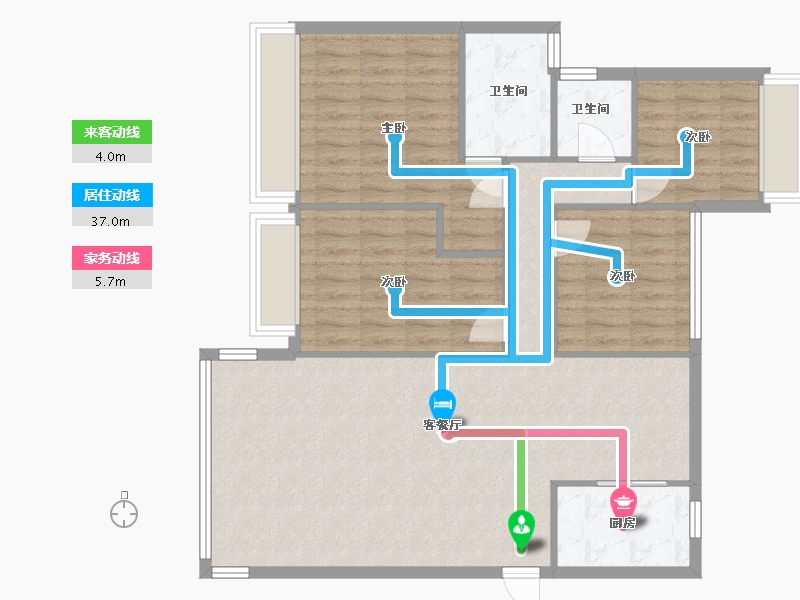 广东省-韶关市-碧桂园-107.54-户型库-动静线