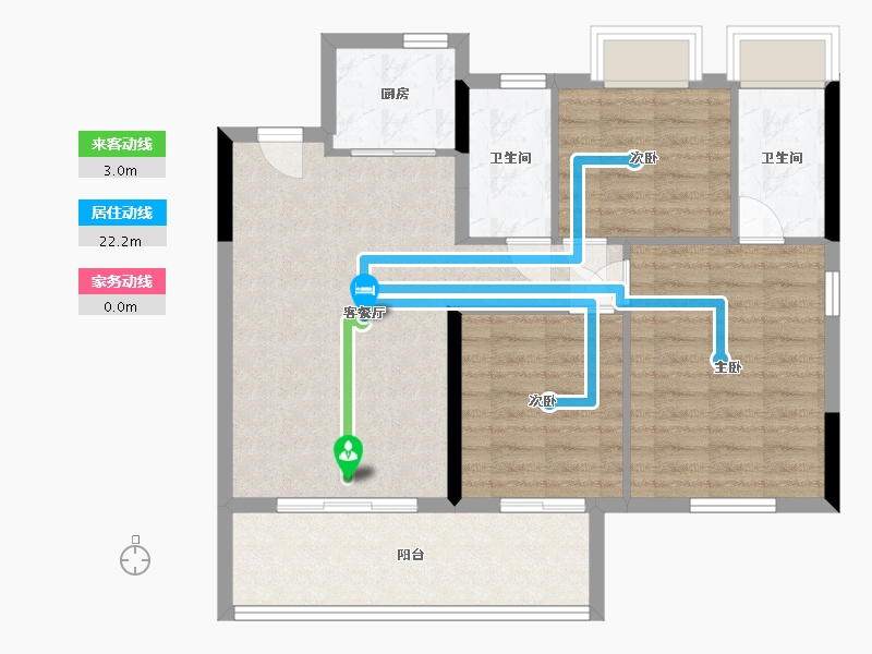 福建省-三明市-丹霞书香苑-80.00-户型库-动静线