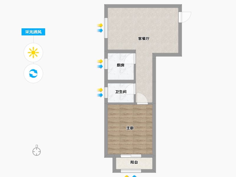 河南省-郑州市-华润-48.82-户型库-采光通风