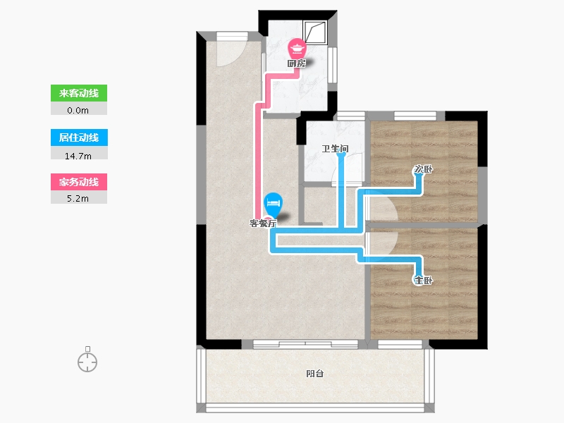 广西壮族自治区-南宁市-建发和玺-53.60-户型库-动静线