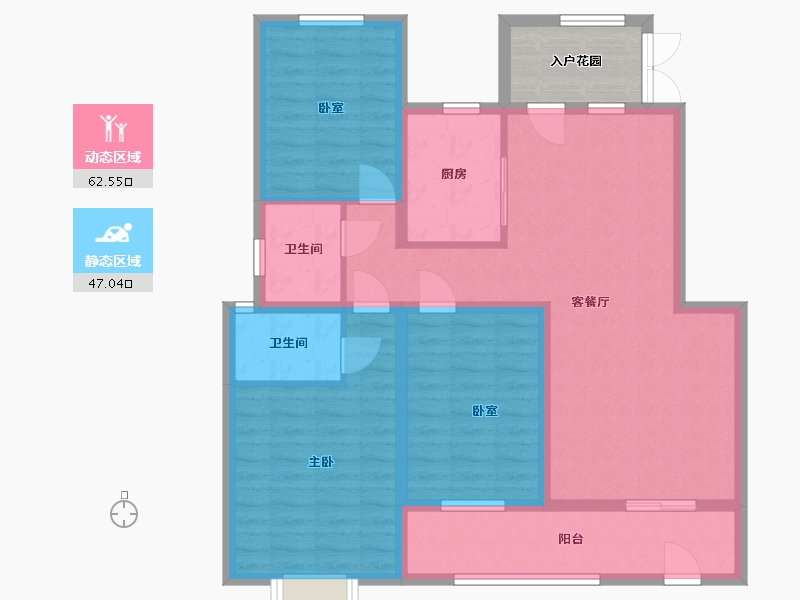 河北省-邢台市-洺阳首府-103.20-户型库-动静分区