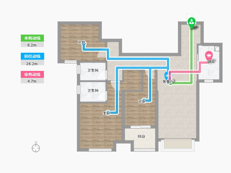 福建省-泉州市-中骏丽景府-86.63-户型库-动静线