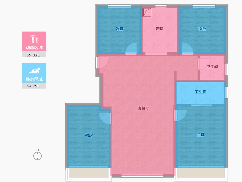 北京-北京市-中海富华里汇园-112.00-户型库-动静分区