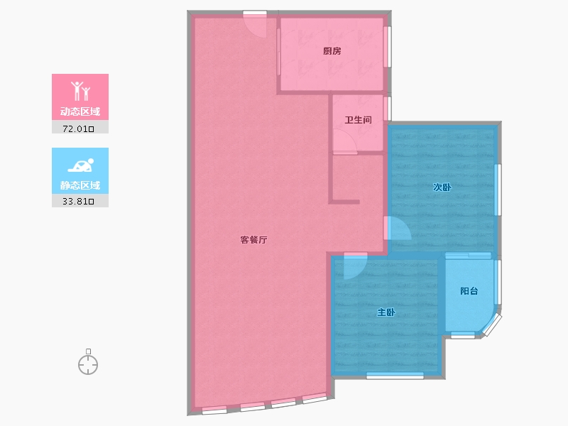 湖北省-武汉市-滨江苑一期-102.07-户型库-动静分区