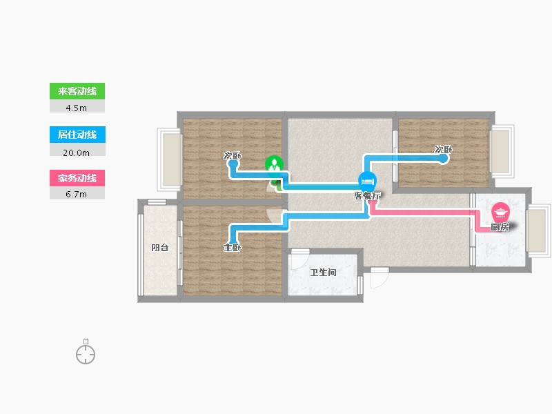 河北省-邯郸市-南湖一号-113.00-户型库-动静线