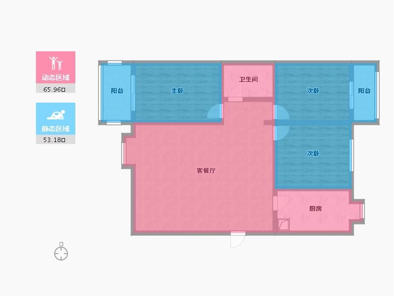 河北省-石家庄市-省委宿舍-120.00-户型库-动静分区