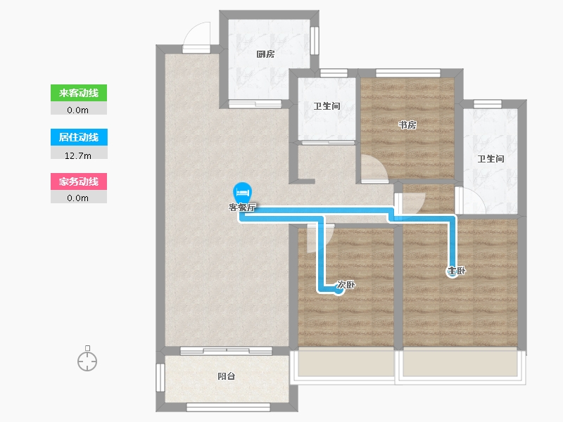 山西省-运城市-上林苑-93.94-户型库-动静线