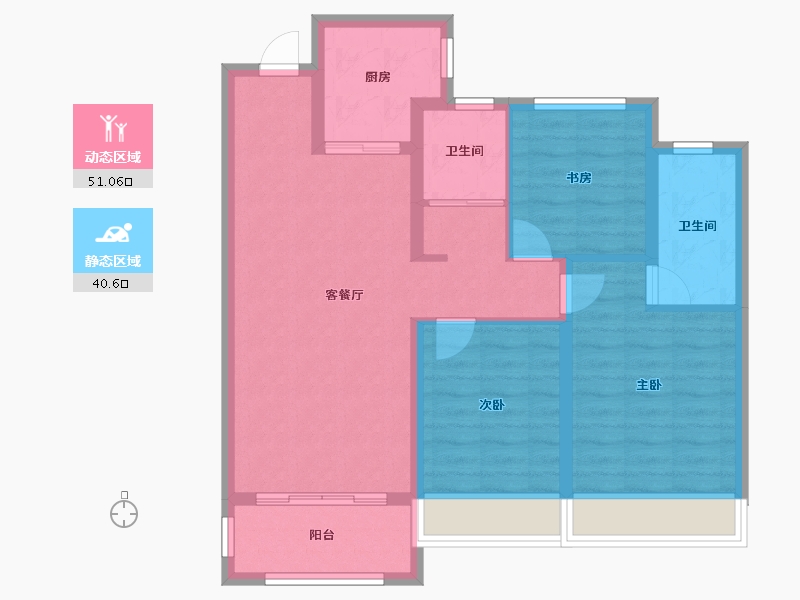 山西省-运城市-上林苑-93.94-户型库-动静分区