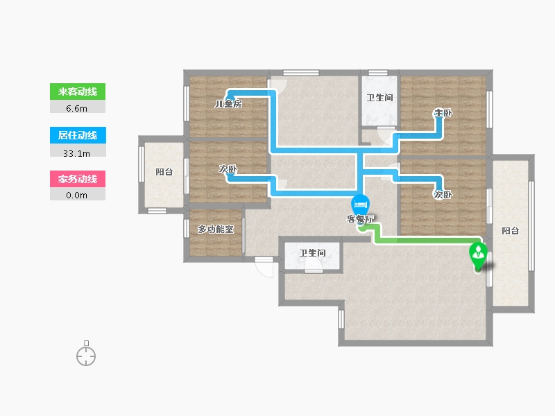 福建省-福州市-卓越未来之星-120.00-户型库-动静线