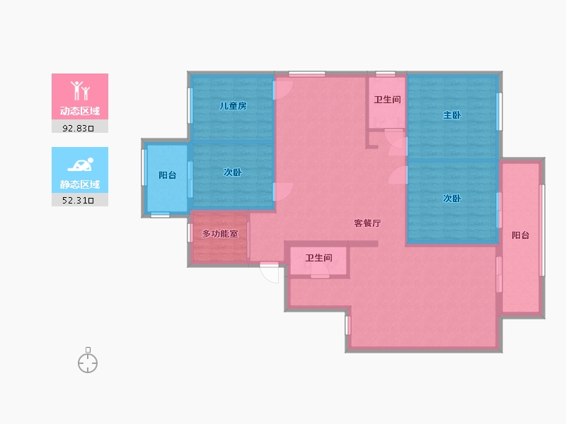 福建省-福州市-卓越未来之星-120.00-户型库-动静分区