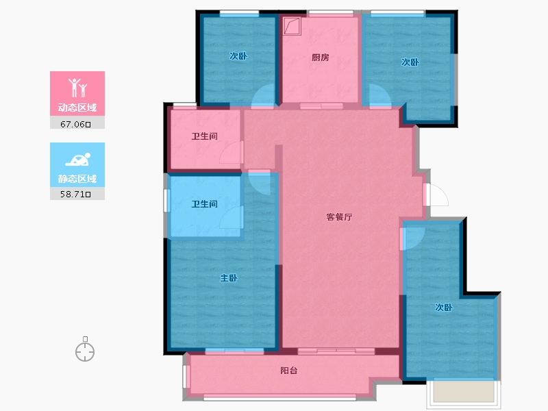 河北省-邯郸市-春华秋实-112.00-户型库-动静分区