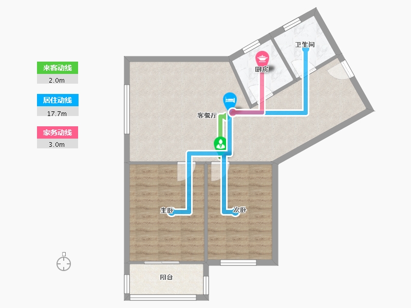 湖北省-武汉市-武车四村-77.00-户型库-动静线