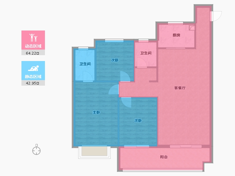 河南省-焦作市-征云美好生家园-98.01-户型库-动静分区