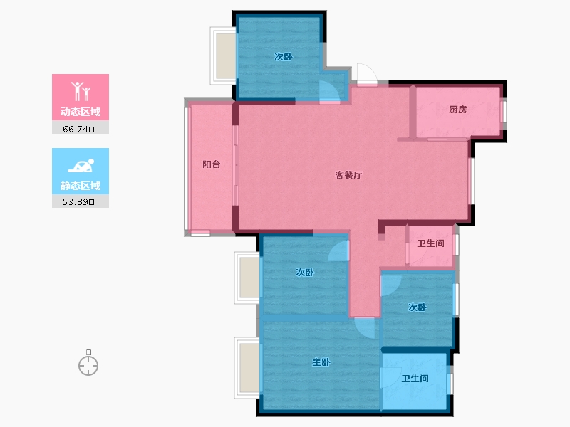 陕西省-渭南市-汉华原上-116.00-户型库-动静分区