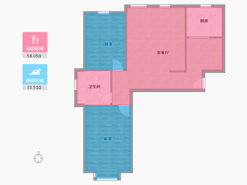 河南省-郑州市-理想名家-83.73-户型库-动静分区