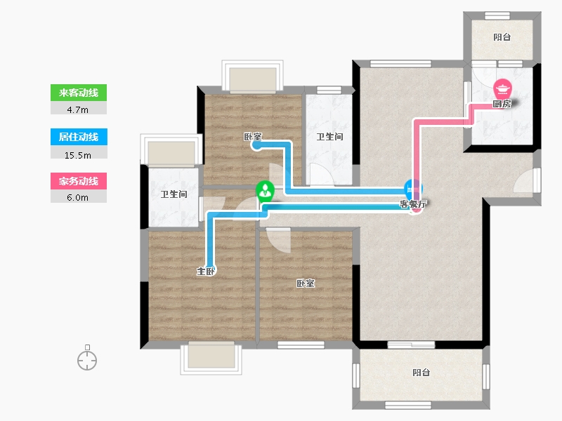 广西壮族自治区-梧州市-梧桐墅-156.00-户型库-动静线